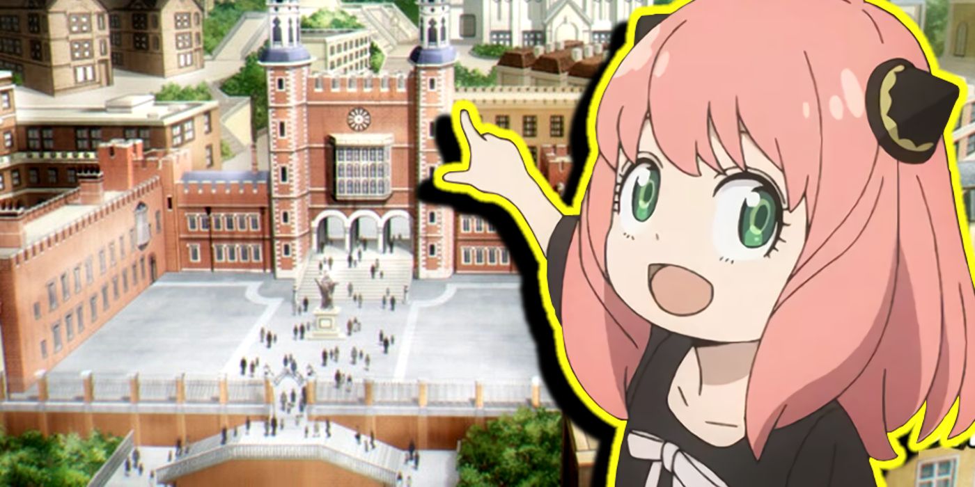 Anya Pointing at Eden Academy in Spy X Family