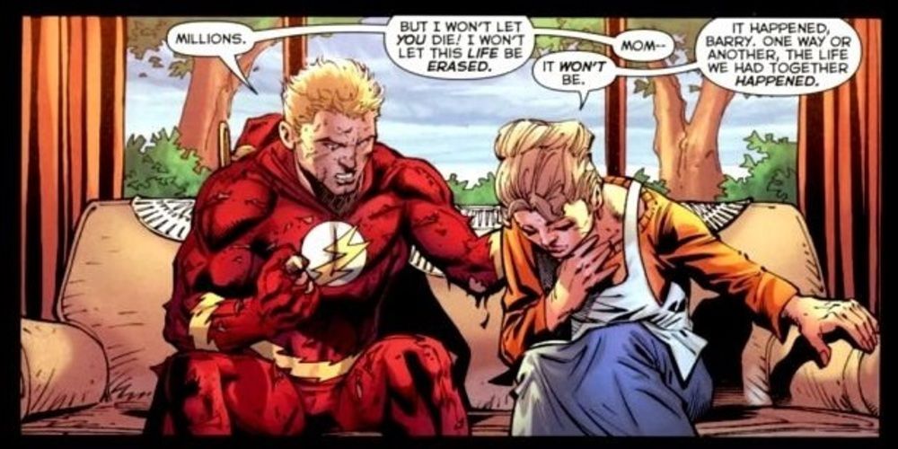 Barry Allen's mother pleads with him to fix history from DC Comics' Flashpoint