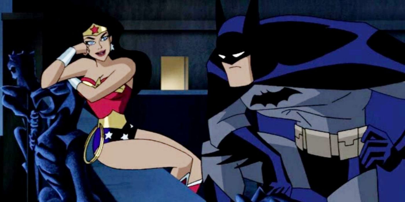 Batman and Wonder Woman in the animated series Cropped