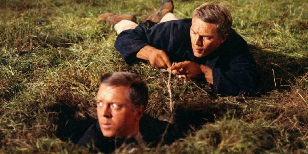 Big X and Hilts test the tunnels in The Great Escape