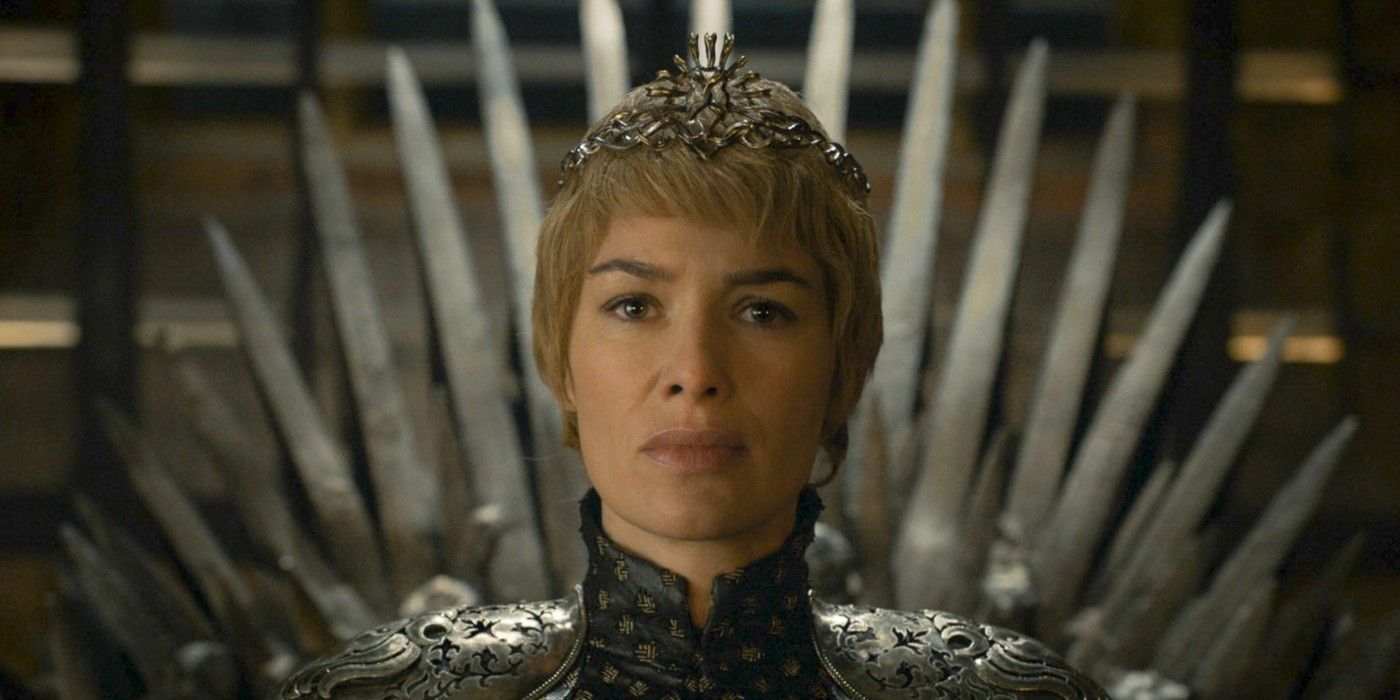 Cersei Lannister on the Iron Throne in Game of Thrones