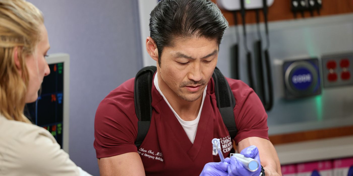 Chicago Med Choi with patient