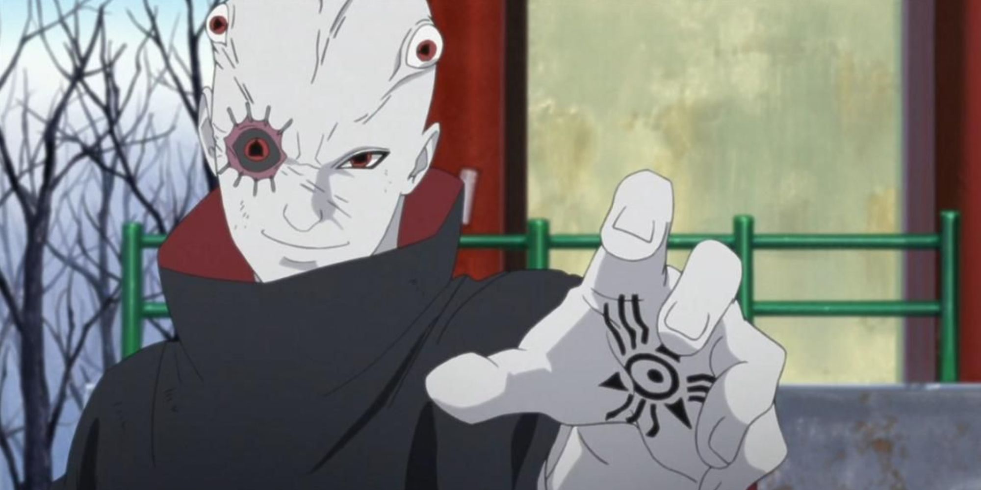 Shin Uchiha, a rogue experiment created by Orochimaru,during the events of Boruto