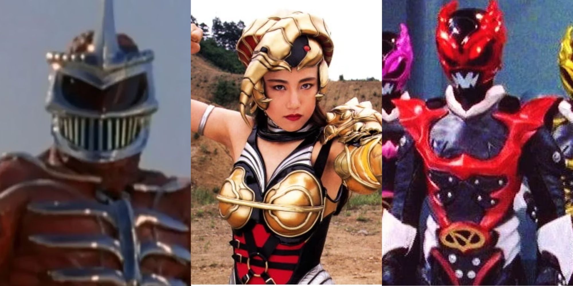 Collage of Lord Zedd, Scorpina, and the Psycho Ranger Villains
