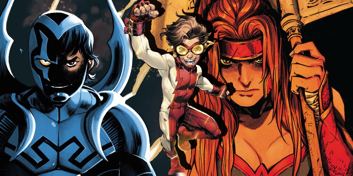 DC Heroes Blue Beetle, Impulse, and Artemis