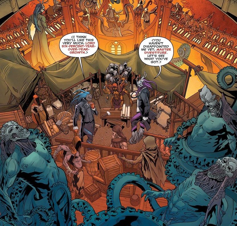 Demons speaking in Hell to Pay #1