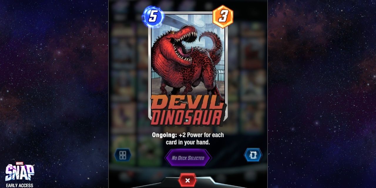 Devil Dinosaur In Marvel Snap