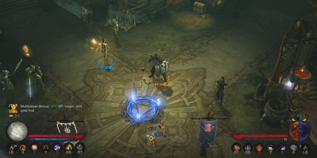 A group of players meet up in Diablo III Reaper of Souls
