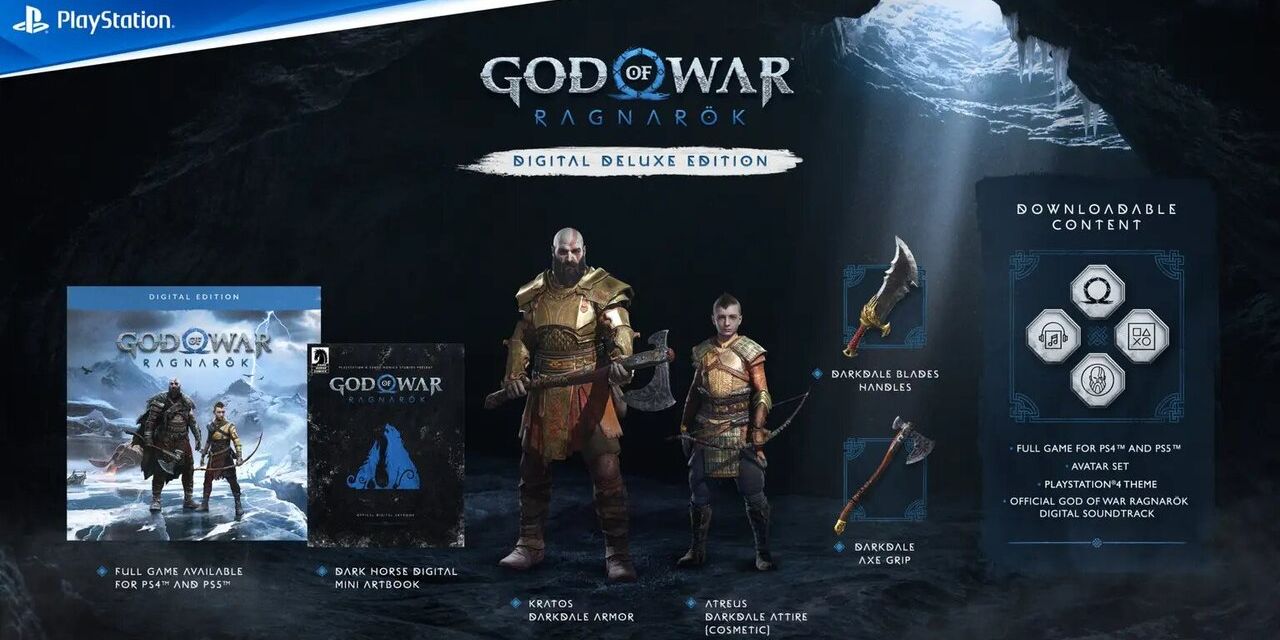 Content from the Digital Deluxe Edition of God of War Ragnarok 