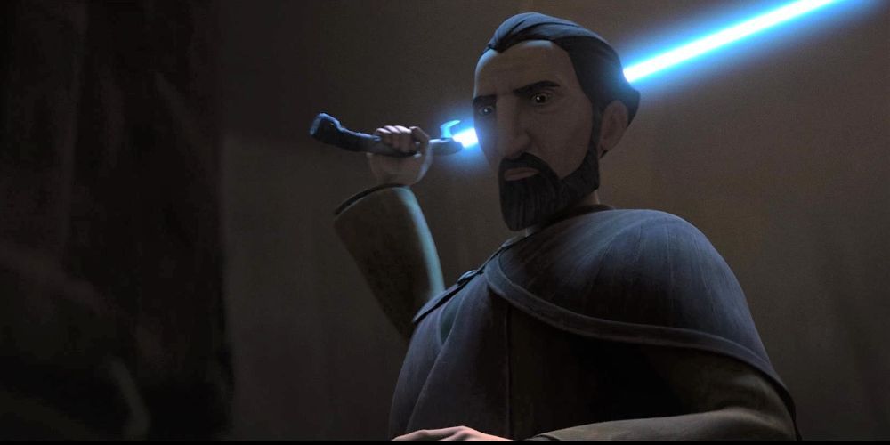 Dooku Striking Yaddle Down Tales Of The Jedi
