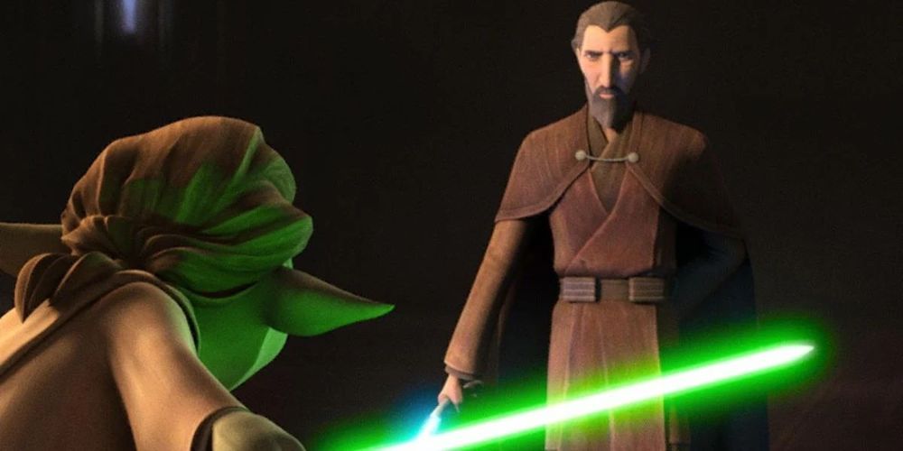 Dooku and Yaddle in Tales of the Jedi