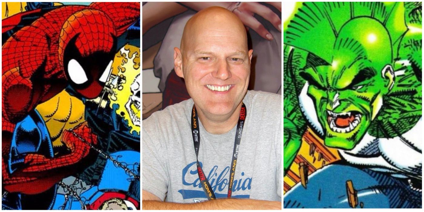 Erik Larsen (center) penciled Amazing Spider-Man (left) before creating Savage Dragon (right) for Image Comics