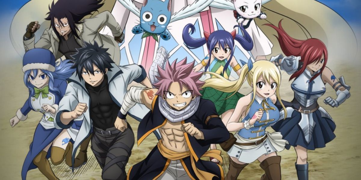 Fairy Tail's Natsu Dragneel and His Guildmates