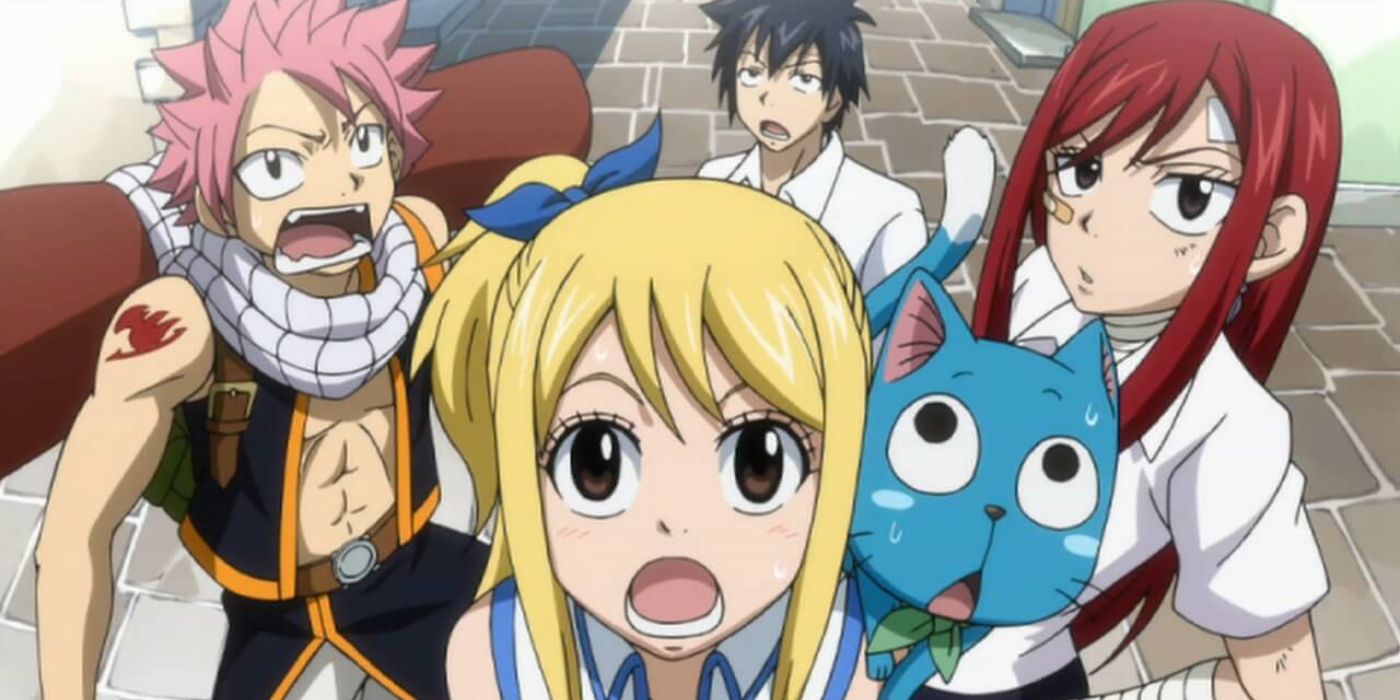 Characters from Fairy Tail.
