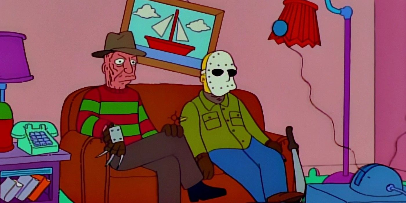 Freddy Krueger and Jason Voorhees in The Simpsons' Treehouse Of Horror episode
