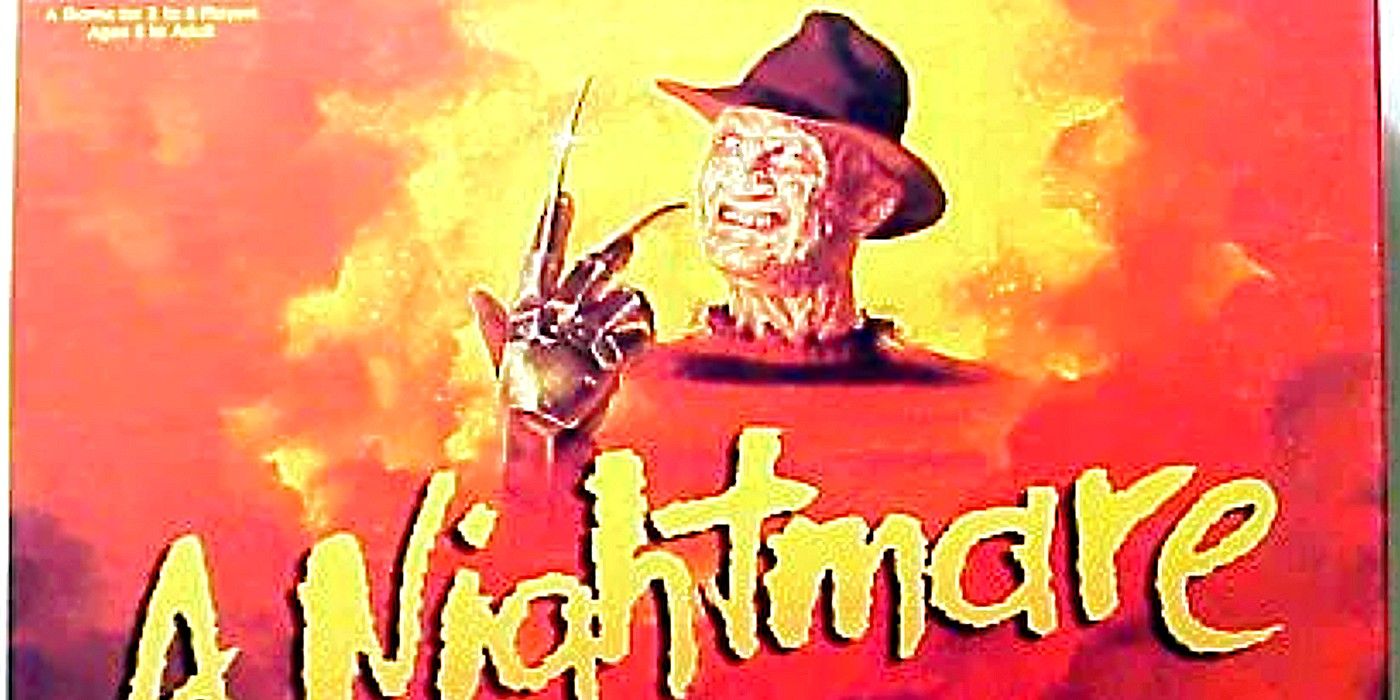 Freddy Krueger On The Cover Of The A Nightmare On Elm Street Board Game