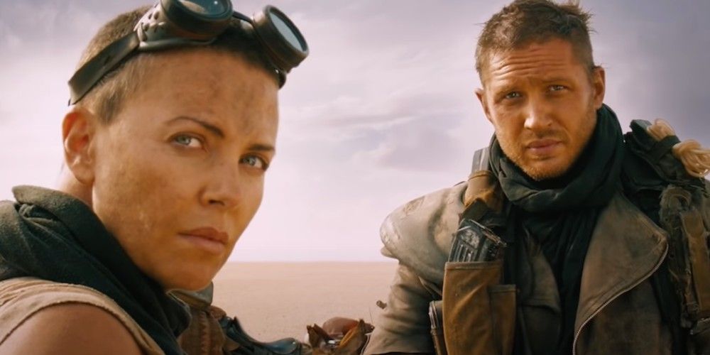 Furiosa and Max plan their route in Mad Max: Fury Road