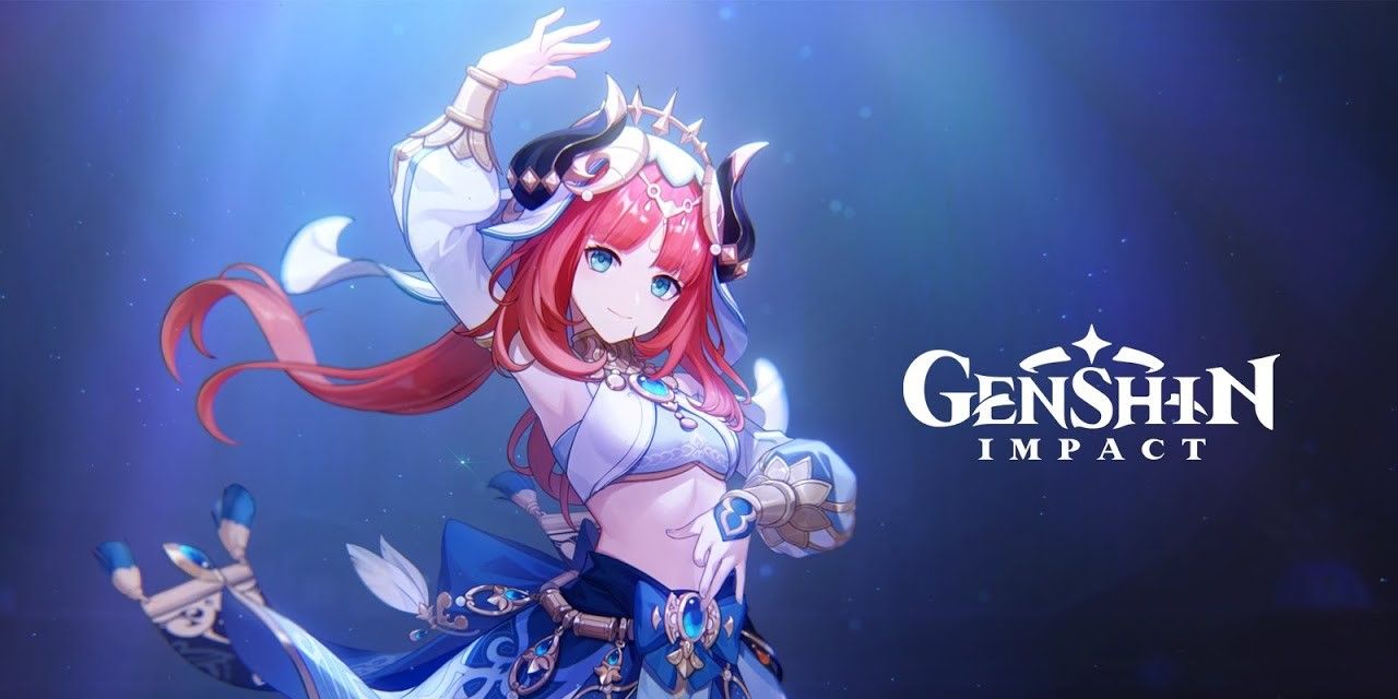Genshin Nilou as portrayed in the thumbnail of her character teaser