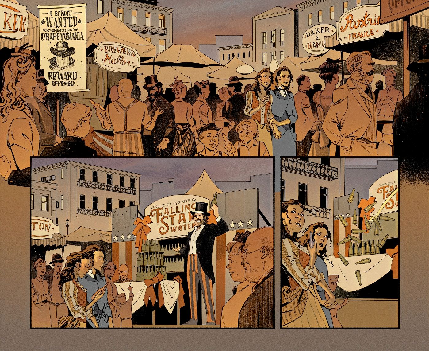 Gotham City in the past in Batman Gotham Knights Gilded City #2