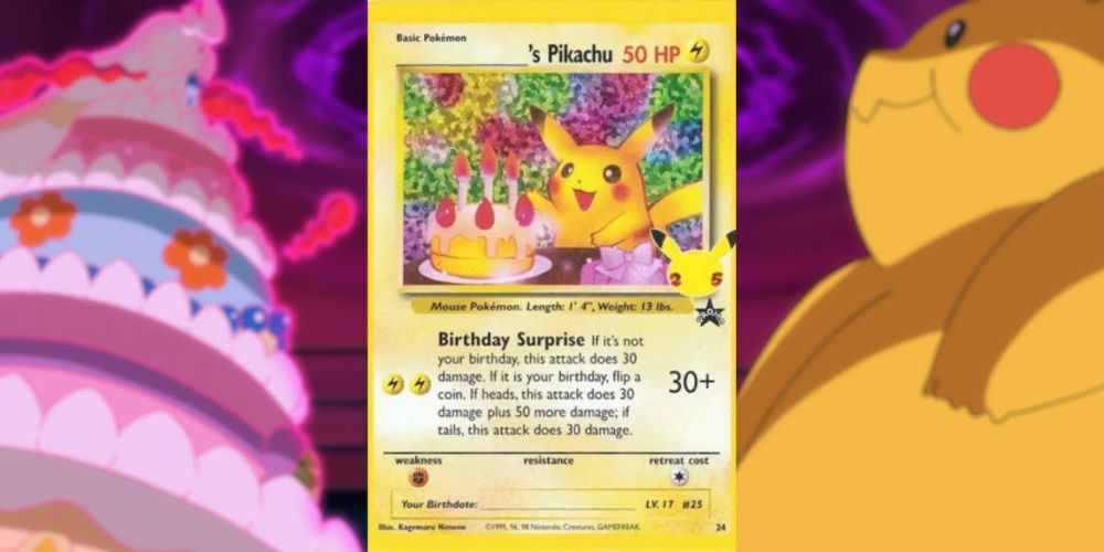 Happy Birthday Pikachu from Pokemon TCG