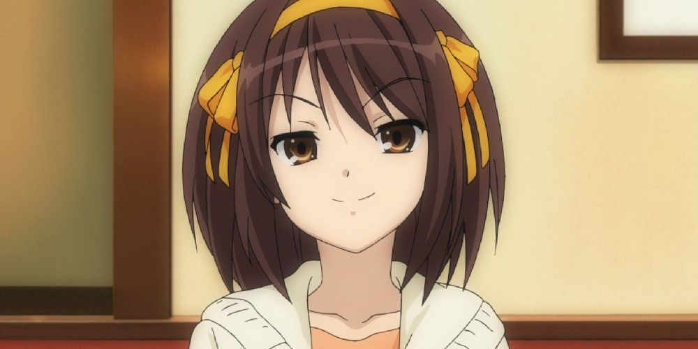 Haruhi plans her next move in The Melancholy of Haruhi Suzumiya.