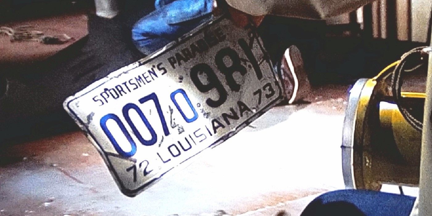 The license plate removed from the shark's stomach in Jaws