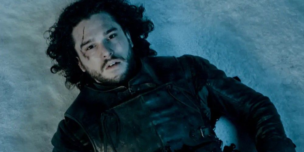 Jon Snow's body in Game of Thrones.