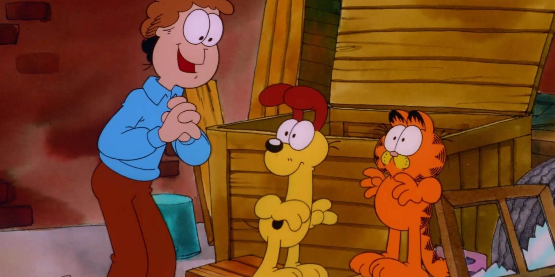 Jon Arbuckle, Garfield และ Odie ใน Garfield and Friends