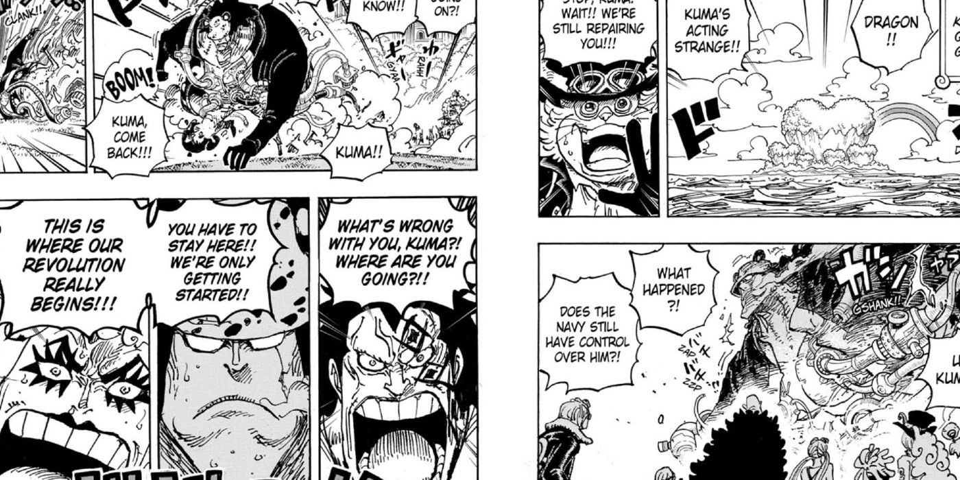Kuma s'enfuit dans One Piece
