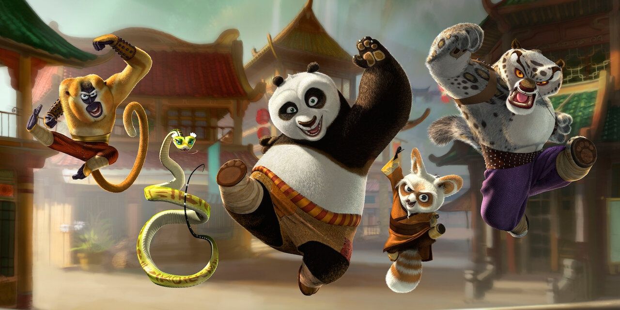 Kung Fu Panda Monkey Viper Po Master Shifu Tai Lung