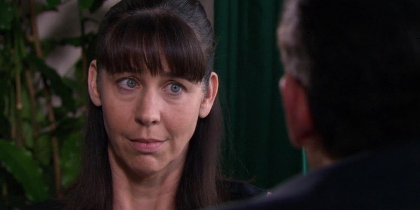 Margaret on a blind date with Michael Scott from The Office