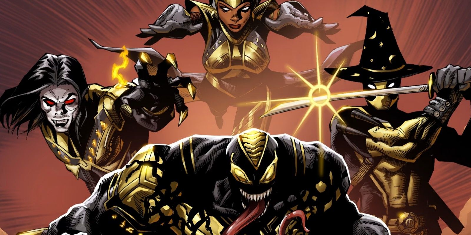 Morbius, Venom, and Deadpool from Marvel's Midnight Suns