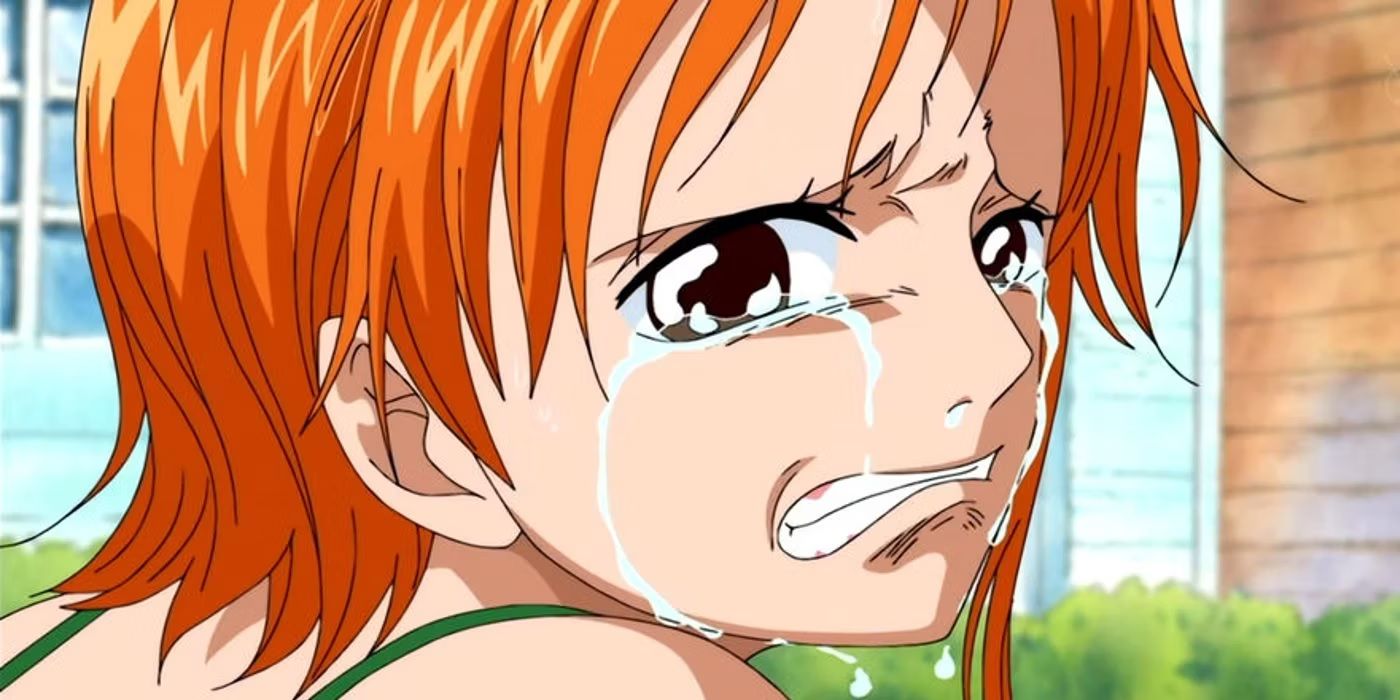 Nami cries when she asks luffy for aid