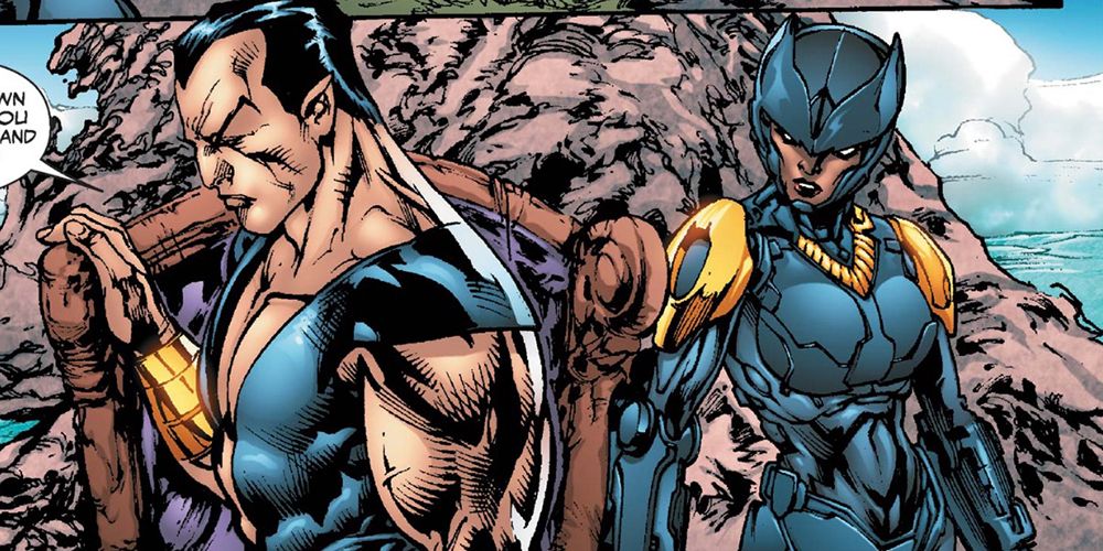 Namor and Shuri before fighting in Marvel Comics
