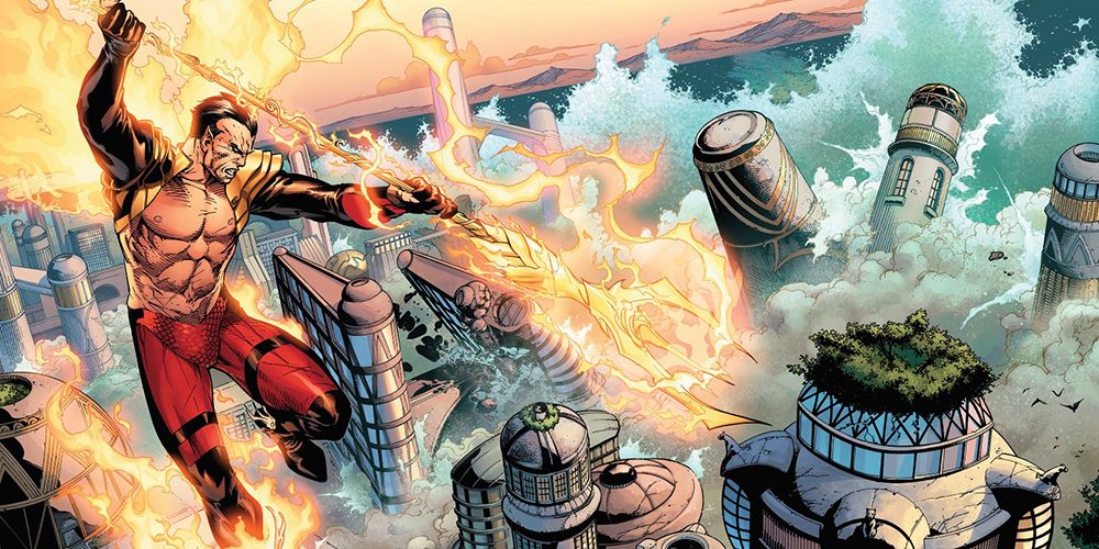 Namor attacking Wakanda in Marvel Comics