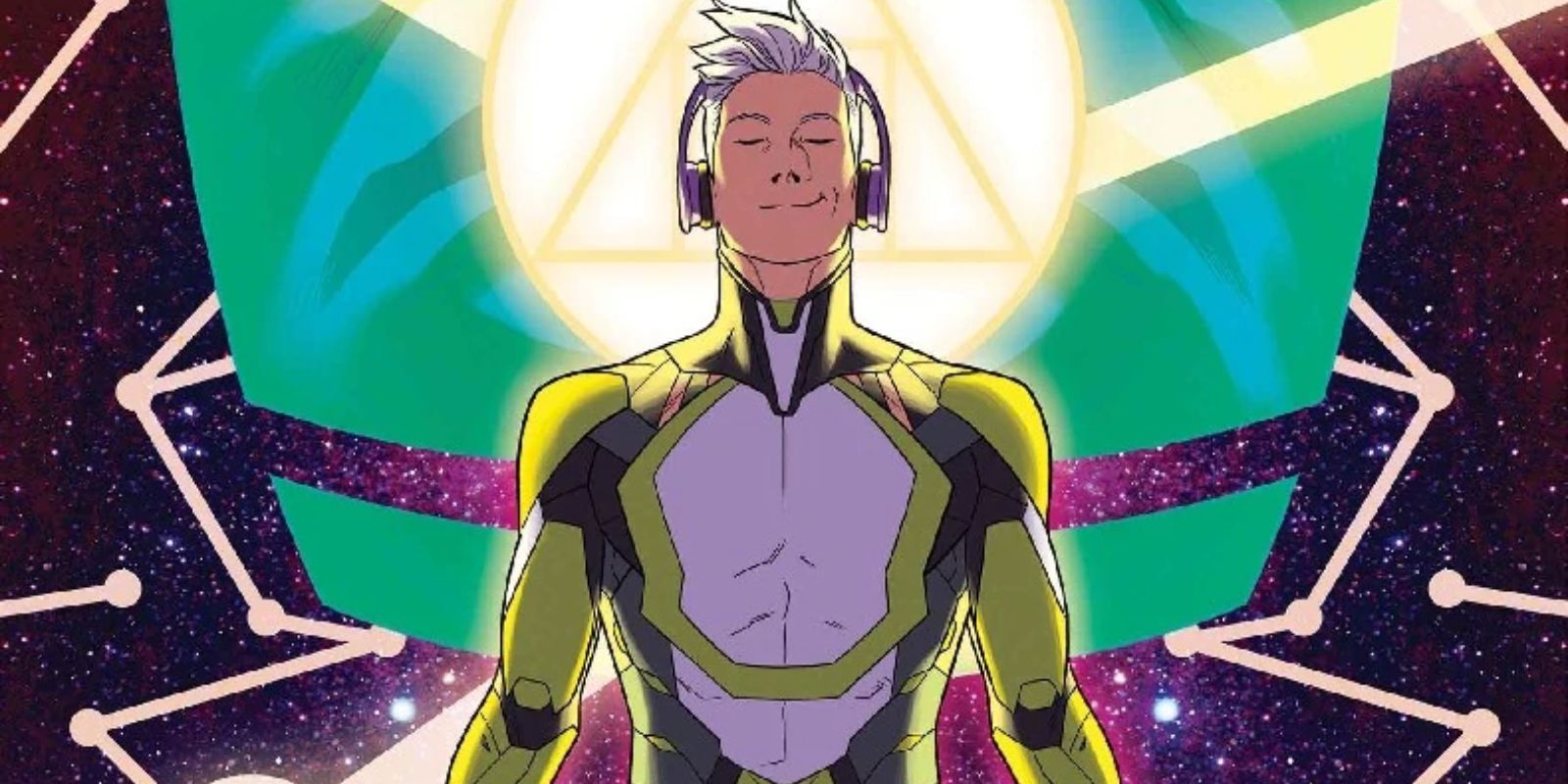Noh-Varr Captain Marvel with headphones from Marvel Comics.