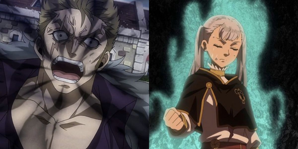 Fairy Tail's Laxus Inhaling Anti-Ethernano and Black Clover's Noelle Practicing Mana Control