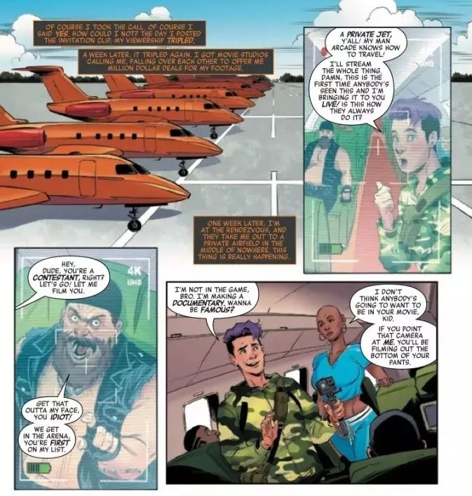 Paul Pastor on the plane in Murderworld Avengers #1