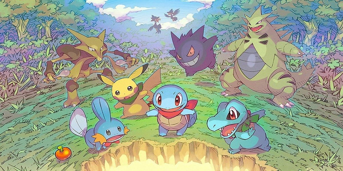 Official box art for Pokémon Mystery Dungeon: Rescue Team DX.