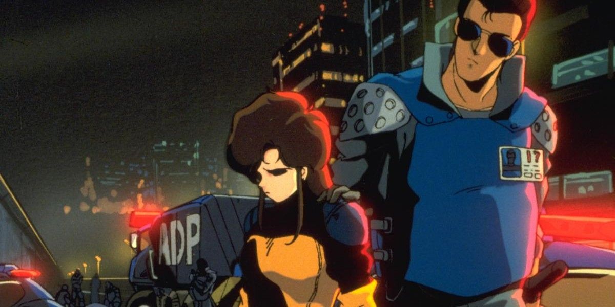 Priss being comforted in Bubblegum Crisis