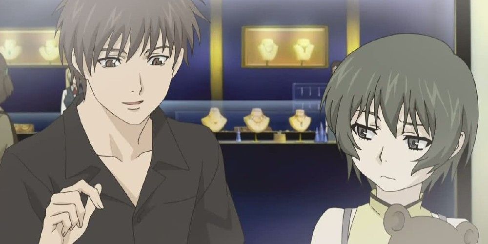 Reiji and Ein go on a fake date in Phantom: Requiem for the Phantom.