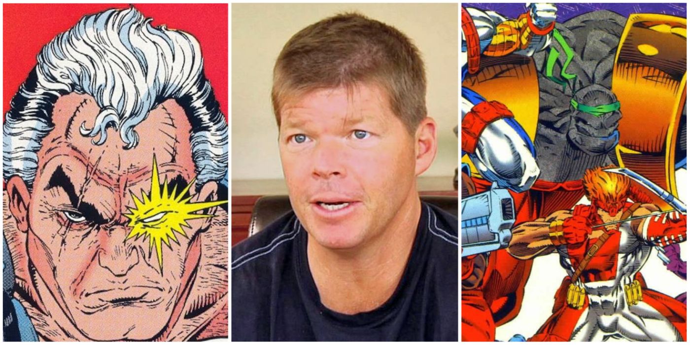 Rob Liefeld (center) helped create Cable for Marvel (left) before creating Youngblood (right) at Image Comics