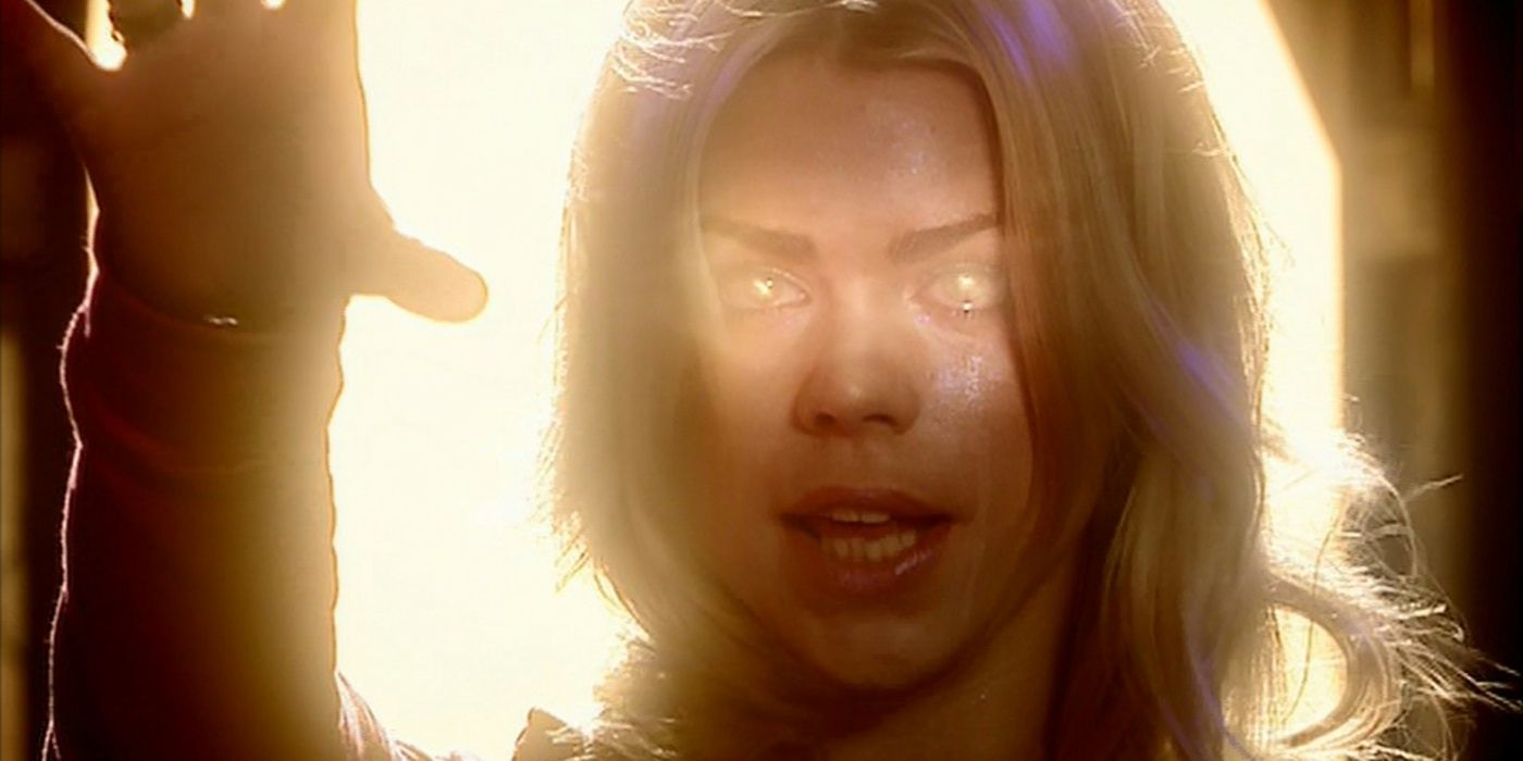 Rose Tyler wiping out the Daleks as the Bad Wolf in Doctor Who