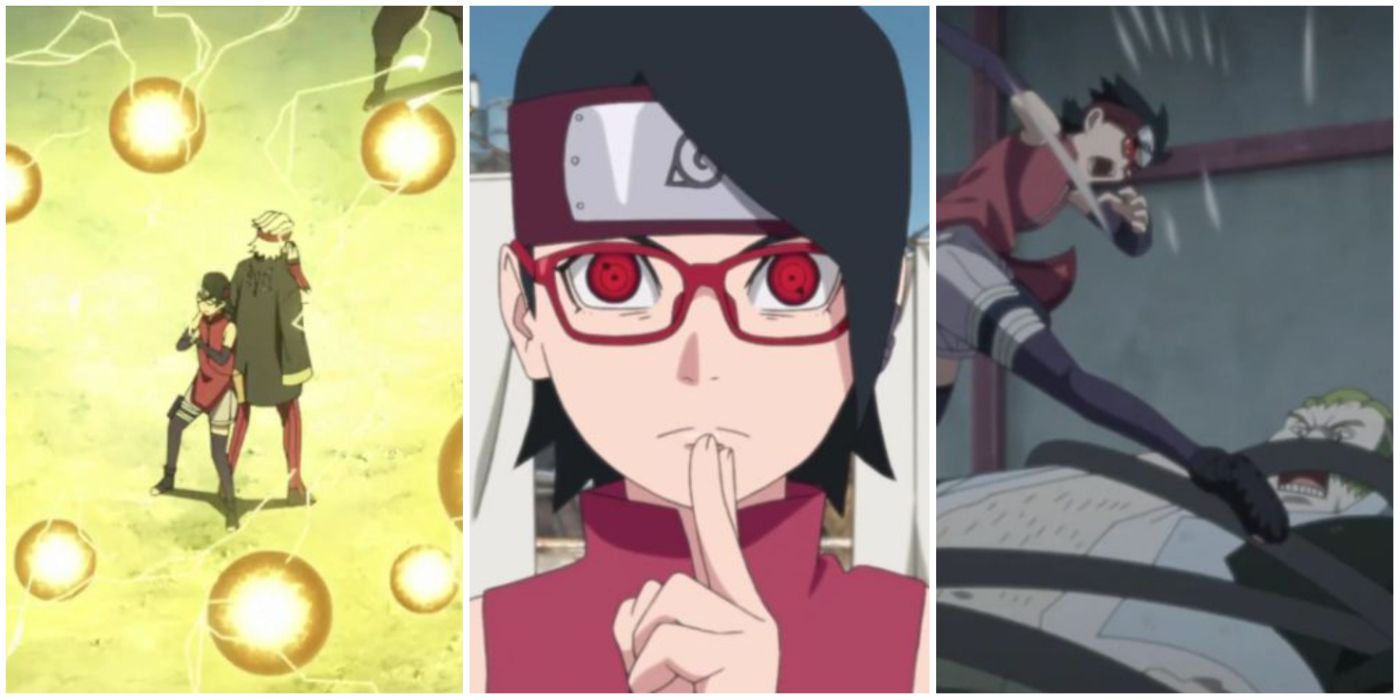 Sarada Uchiha Fights