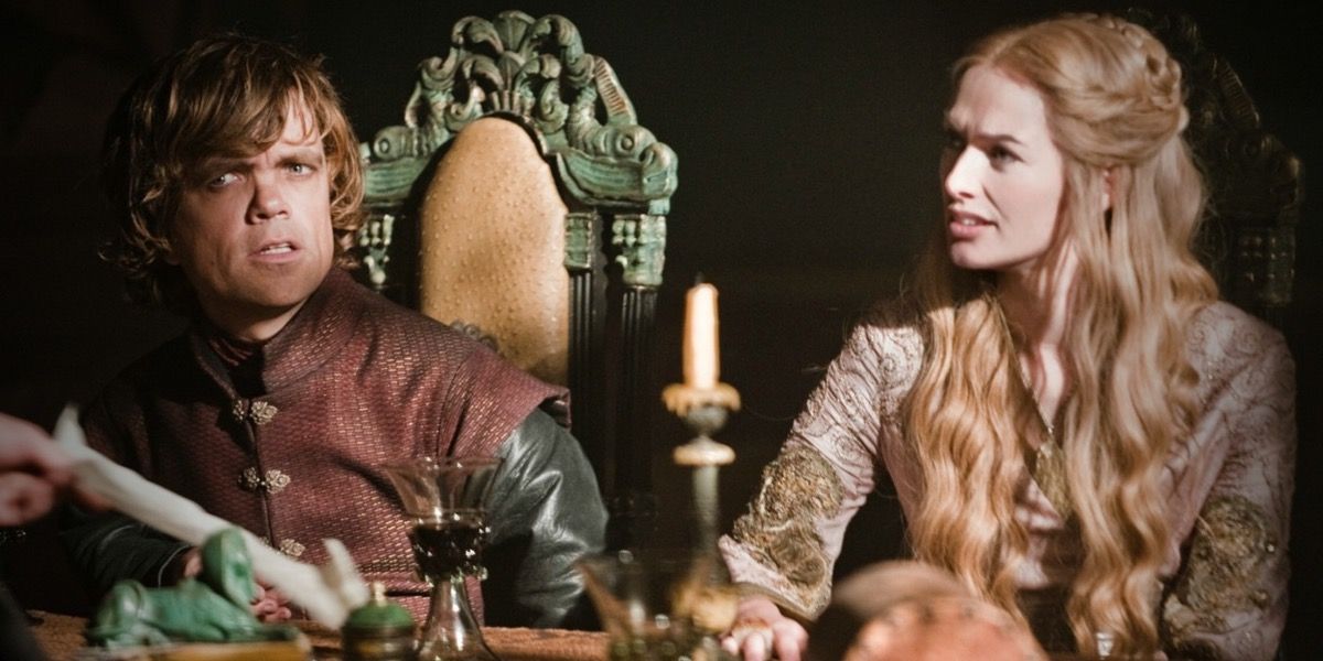 Cersei e Tyrion no Pequeno Conselho em Game of Thrones