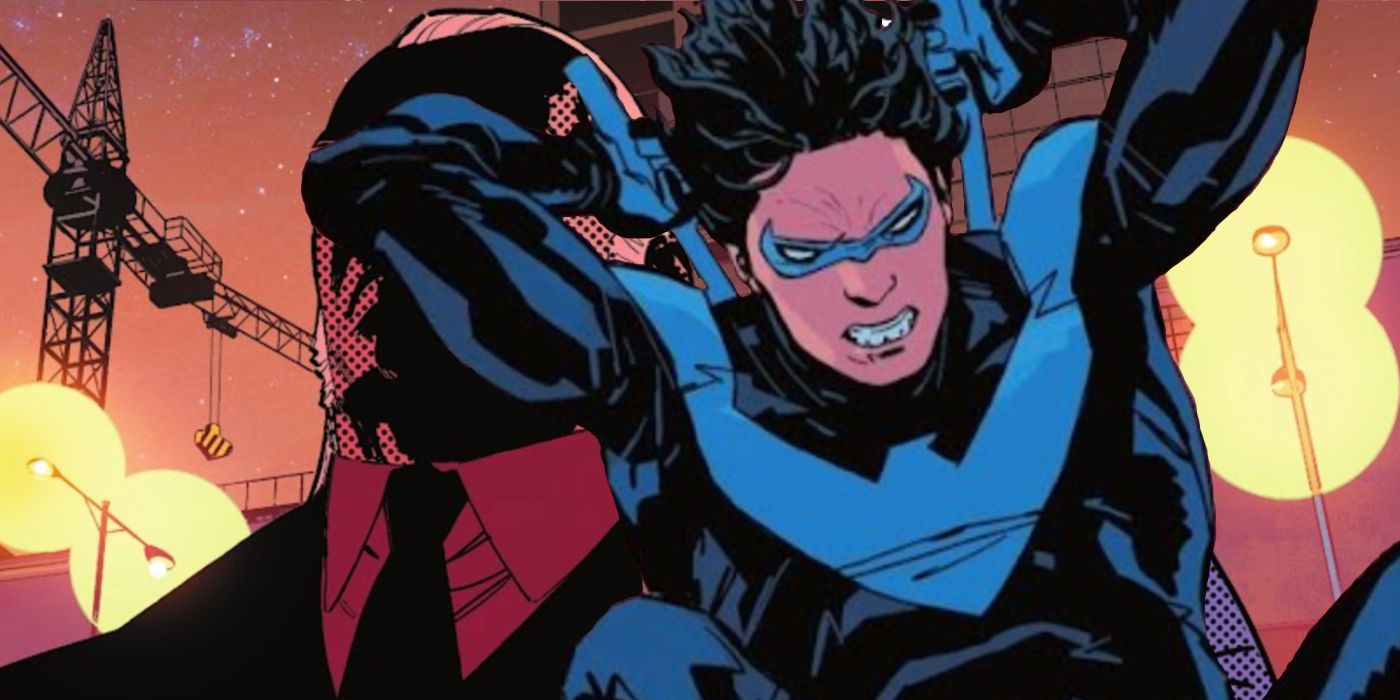 Nightwing enraged in DC Comics