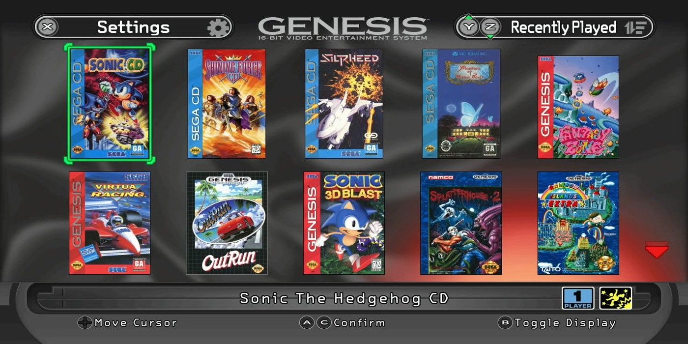 Sega genesis mini 2 store player games