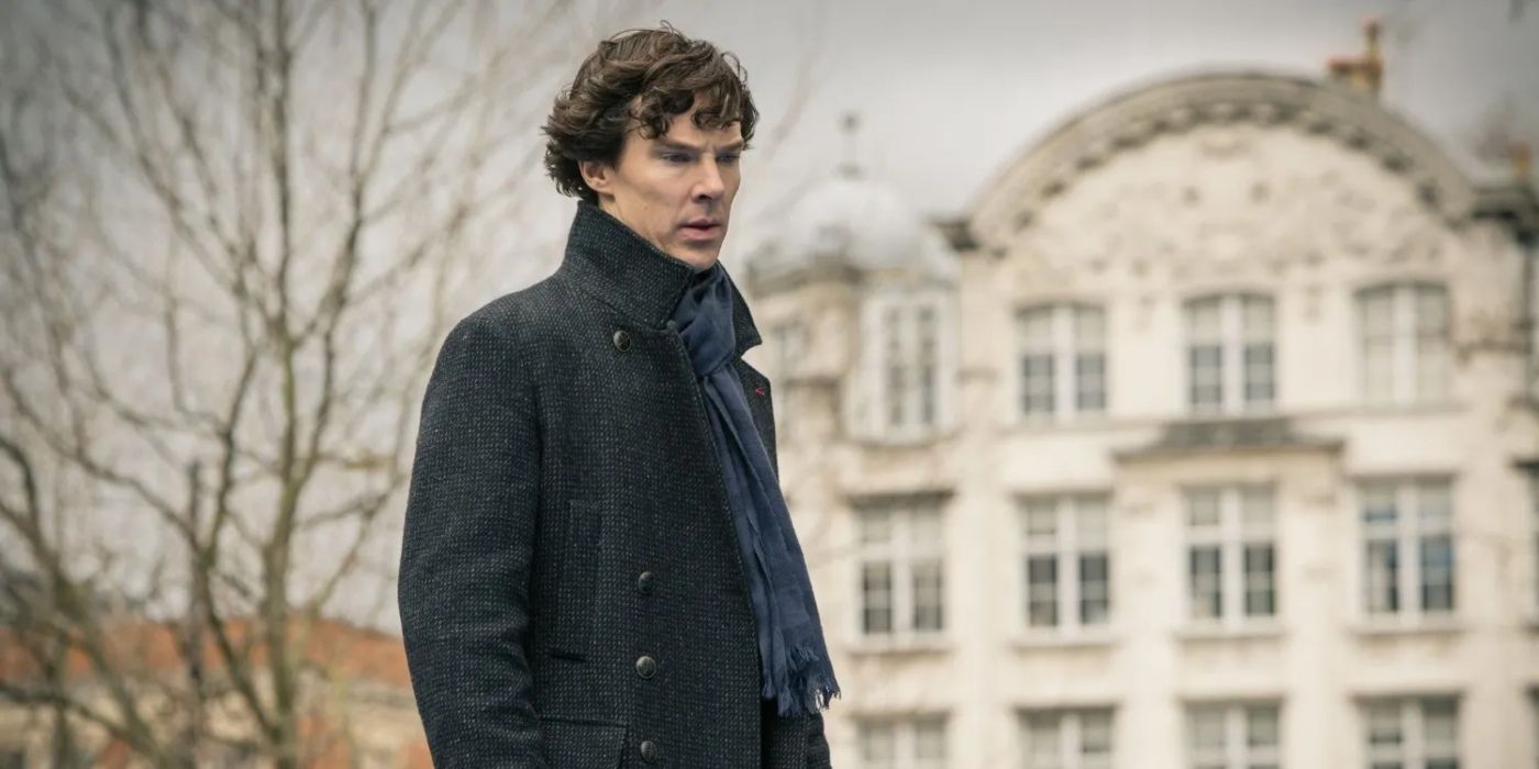 Benedict Cumberbatch as Sherlock Holmes in BBC's Sherlock tv series