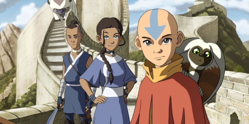 Sokka, Katara และ Aang ใน Avatar เป็น airbender.jog คนสุดท้าย