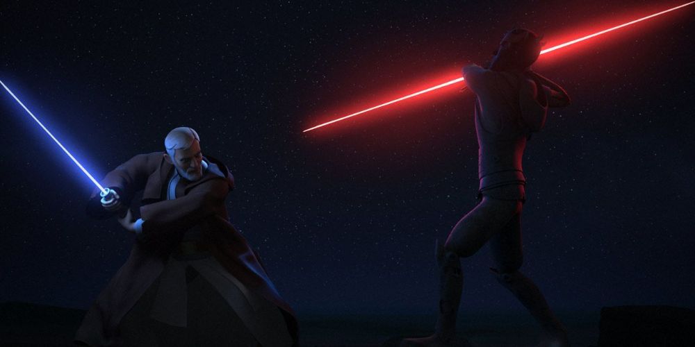 Star Wars Rebels Twin Suns Kenobi vs Maul